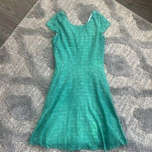 Emerald green dress